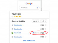 Google Free Booking Links Red Line